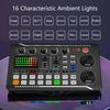 F998 Condenser Microphone With Auditory Mixer Sound Card For Clear Auditory In Podcasts And Music Production