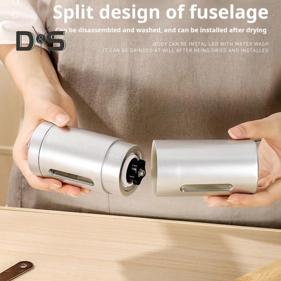 Кофемолка из нержавеющей стали с ручным приводом, регулируемая толщина, ручной шлифовальный инструмент для кофейных зерен, орехов, специй