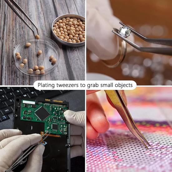 Пинцет из нержавеющей стали, щипцы с прецизионными зубцами, пинцет для еды, приготовление пищи, выпечка, ремонт, морепродукты, пинцет для барбекю, кухонный гаджет