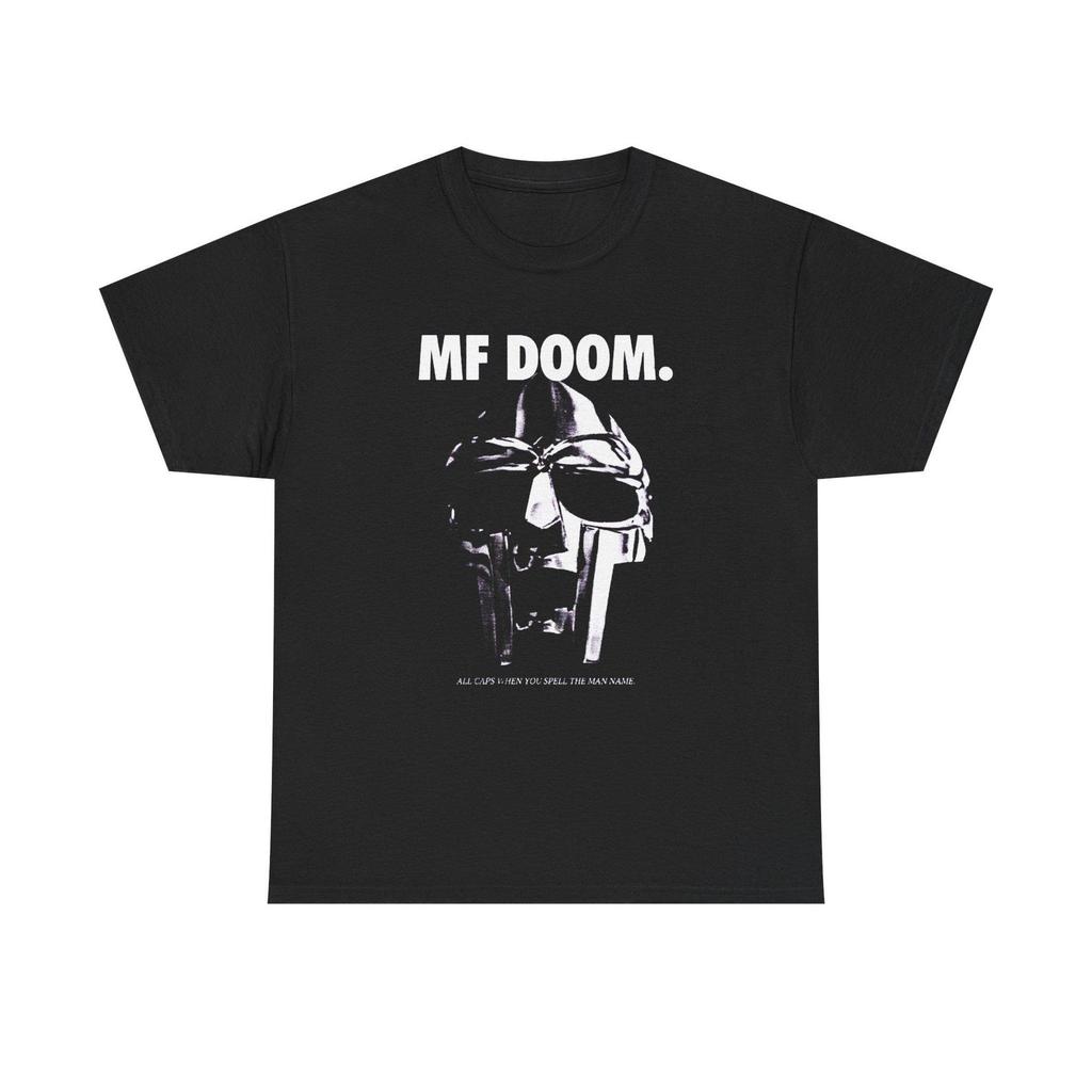 Футболка с маской MF DOOM Легенда андерграундного хип-хопа Винтажная рэп-футболка Стиль Madvillain Мерч