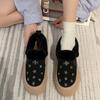 2024 Trendy Fashion Women's Plush Cotton Shoes Ladies Casual Comfortable Warm Walking Shoes
