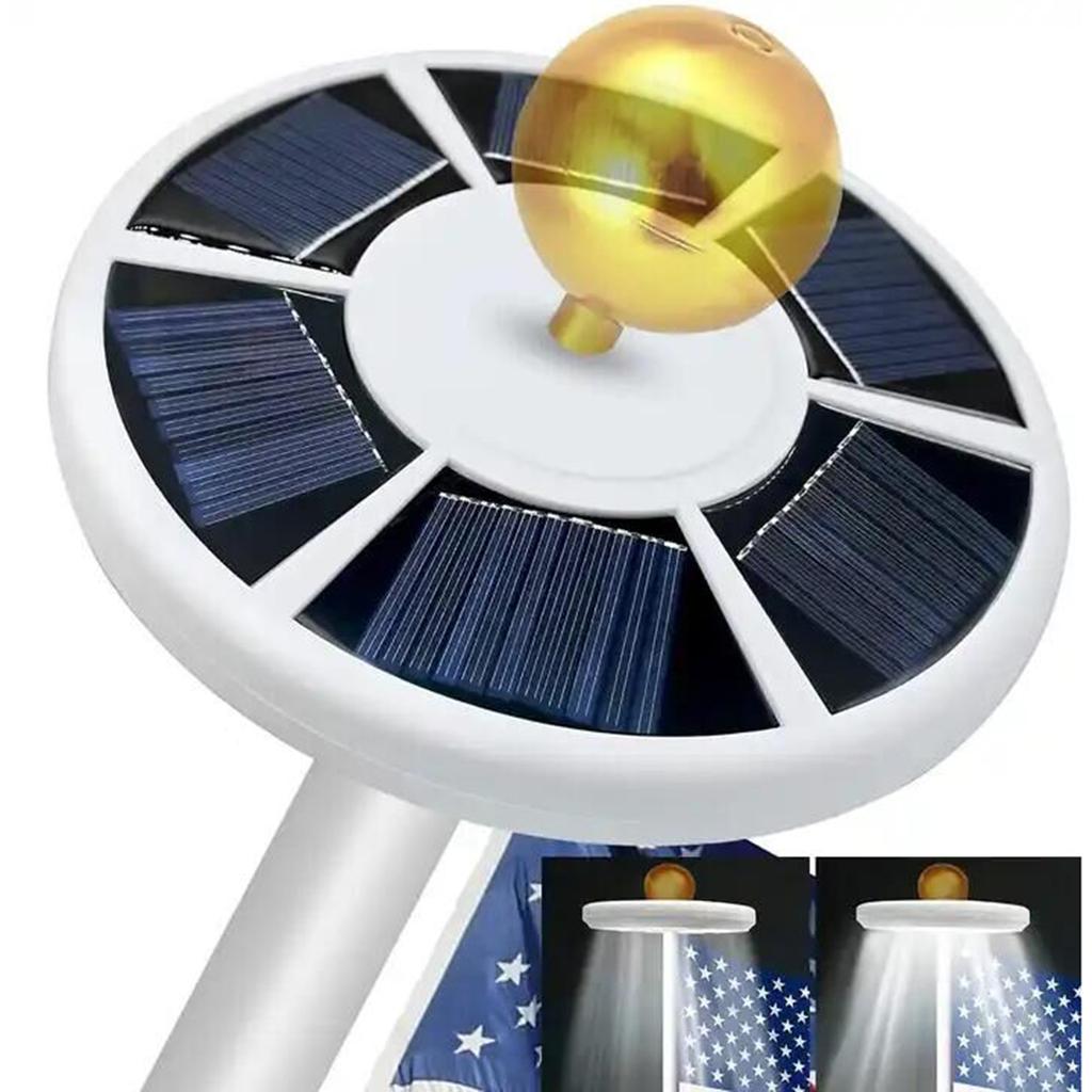 26 светодиодный солнечный светильник для флагштока на солнечной энергии для национального флага IP55 водонепроницаемый наружный флагшток