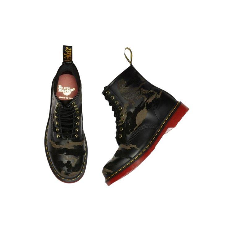 Dr. Martens 1460 Ботинки из кожи Yott Камуфляж 15.5см Унисекс Ботинки Черный 27268001
