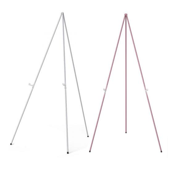 Easel Display Stand Collapsible Portable Metal Tripod Art Display Stand Adjustable Painting Easel for Canvas Wedding Sign