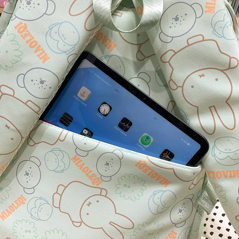 Школьная сумка женская мультяшный принт дорожный рюкзак большой емкости рюкзак для студентов