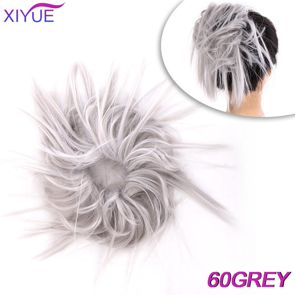 Синтетический шиньон, грязная резинка для волос, резинка для волос, пучок, вьющаяся прическа, шиньон, высокотемпературная накладная резинка для волос, пончик, накидка, хвостик