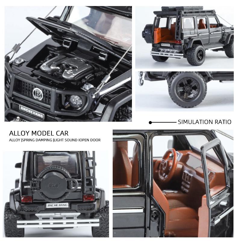 1:32 Mercedes Benz G550 4x4 Off Road SUV Alloy Diecast Model Car Library Bookcase Decorative Ornament Collectibles Automobile