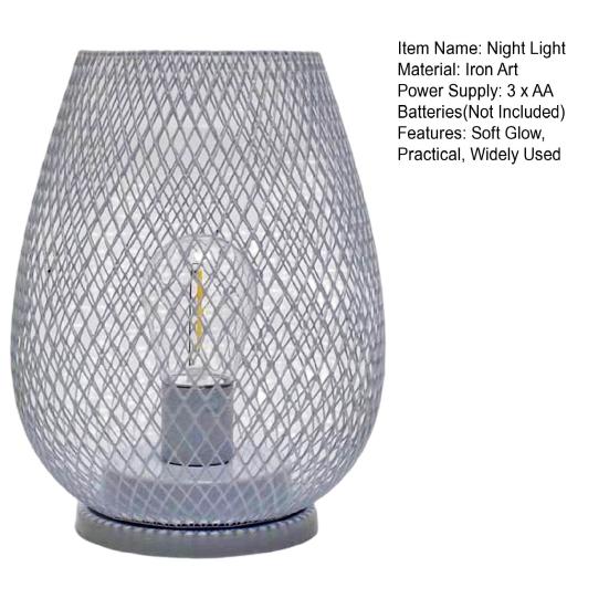 Светодиодный ночник, подвесной светильник, полый дизайн, мягкое свечение, работающий от батареек, подсвечник, фонарь, декоративная настольная лампа