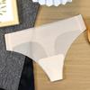 Traceless One-piece Sexy Mask Thong Female Summer Thin Section Without Traces of Ice Silk Ladies Panties