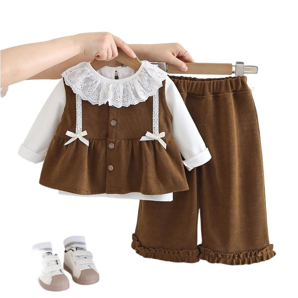 Детский повседневный комплект с длинным рукавом, удобные наряды для повседневной носки