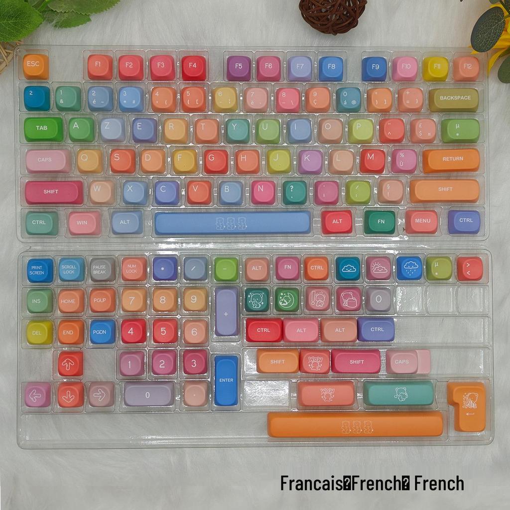 MOA Profile Gummy Bear PBT Двухцветная Сублимационная Непрозрачная Кастомная Клавиша для Механических Клавиатур
