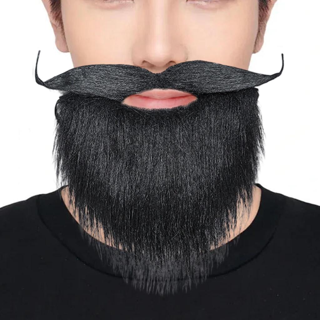 Facial Hair Funny Costume Fake Mustache for Halloween Festival Props Holiday Men