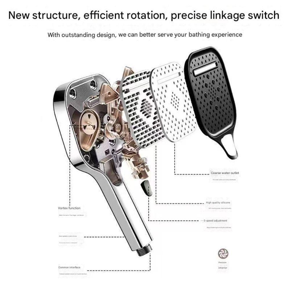 Large Panel Bathroom Accessories Large Flow Rainfall Shower Replacement Hand Shower Head Universal