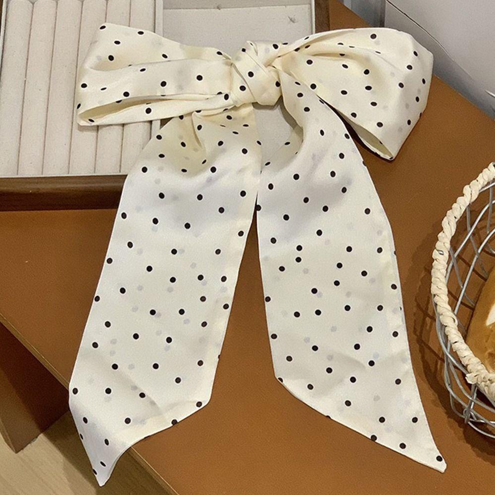 Summer Long Ribbon Belt Tie Korean Hair Band Fashion Silk Scarves  For Women