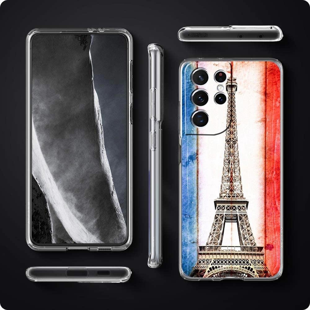 Чехол для телефона с флагом Франции, футболом и Парижем для Samsung Galaxy S22 5G S20 Ultra S21 FE 5G S10E S9 S8 S10 Plus Note 20 10, прозрачный чехол