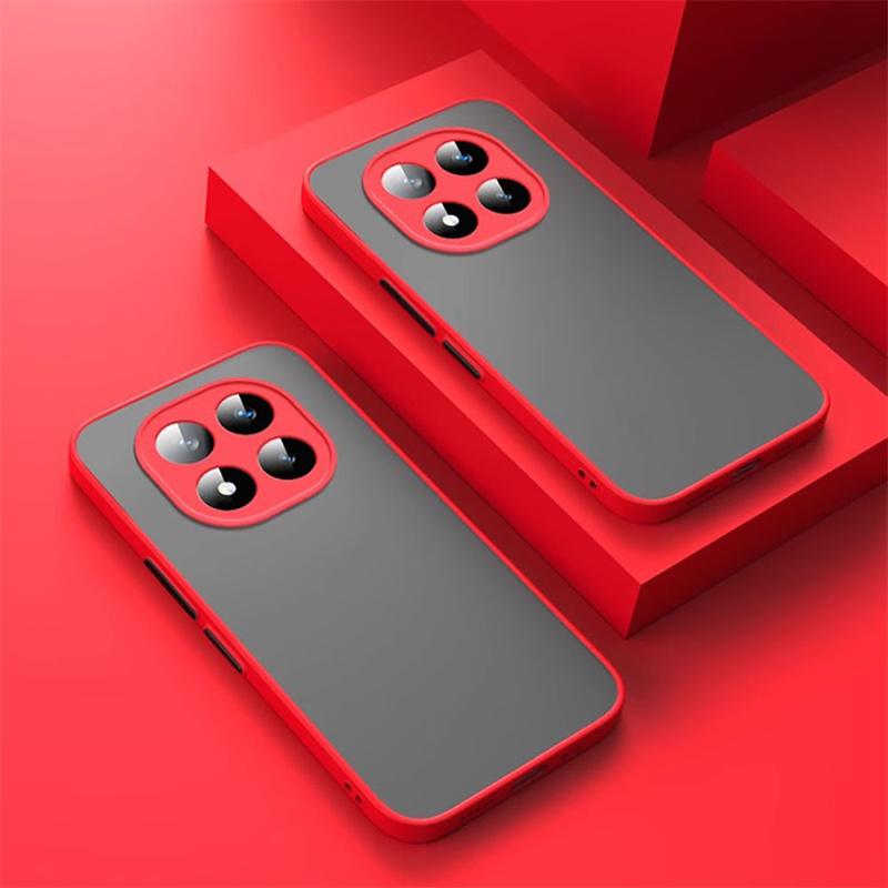 Funda Shockproof Armor Matte Hard PC Phone Cases For Xiaomi Poco X7 X6 X5 Pro Case Mi PocoX6 Pro X7 5G Back Transparent Cover