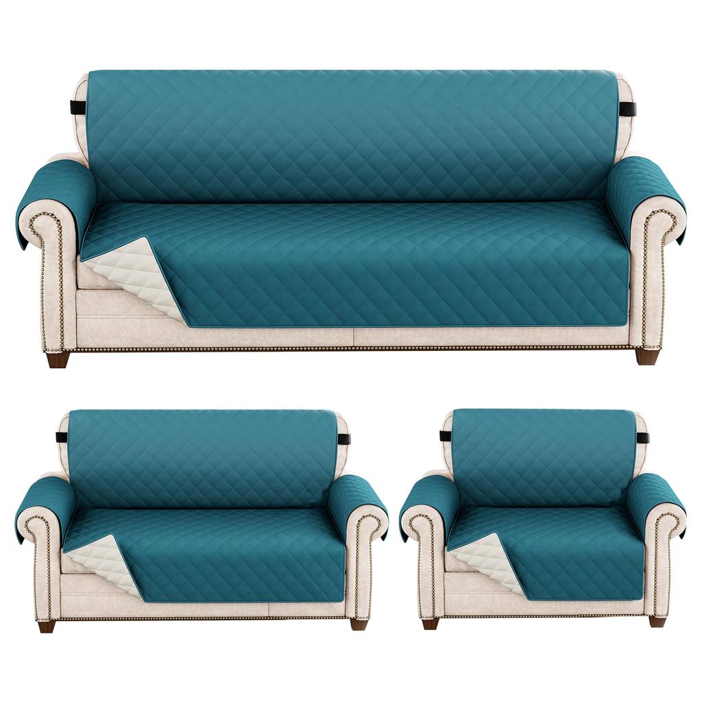 Waterproof Sofa Cover Quilted Anti-wear Couch Covers for Dog Pet Kids Recliner Armchair Furniture 1/2/3/4 Seater Protect