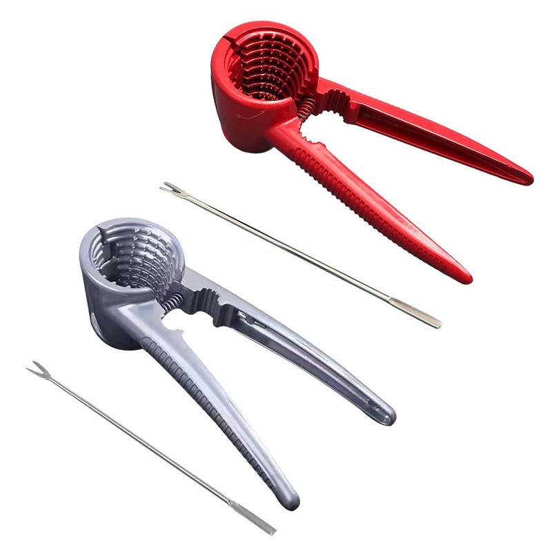 Многофункциональный металлический щип для грецких орехов, многофункциональный бытовой орехокол, инструмент для очистки скорлупы для фундука, каштанов, кухонный аксессуар