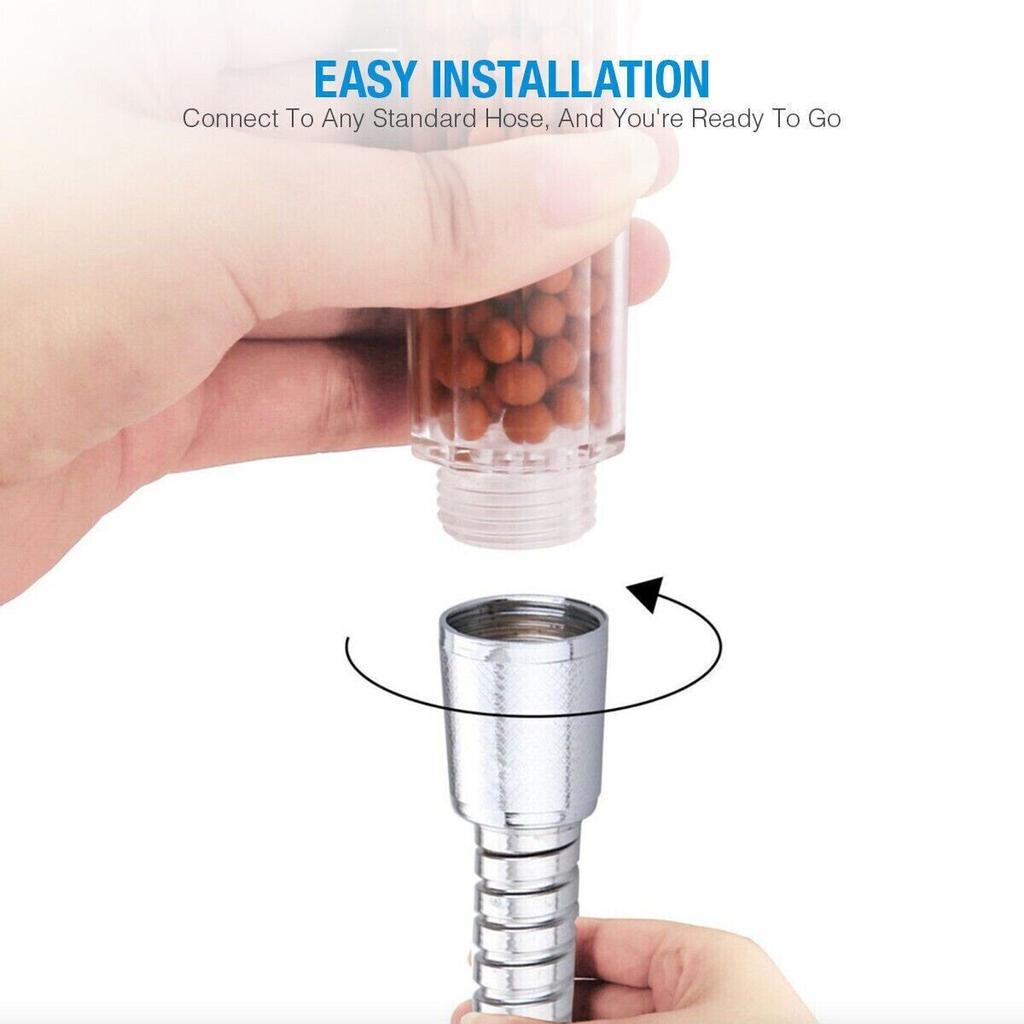 Душевая головка высокого давления для СПА с фильтром отрицательных ионов, 3 режима, ручной душ, экономящий воду, для ванной комнаты, поммо