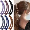 1PC Matte Vintage Banana Clip for Curly Long Straight Short Hair Claw Women Girls Hair Styling Ponytail Holder Hairpin Clamp Grip