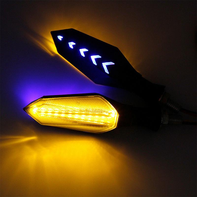 8Mm Motorcycle Led Turn Signal Lamp Sequential Flowing Flash Indicator Lights