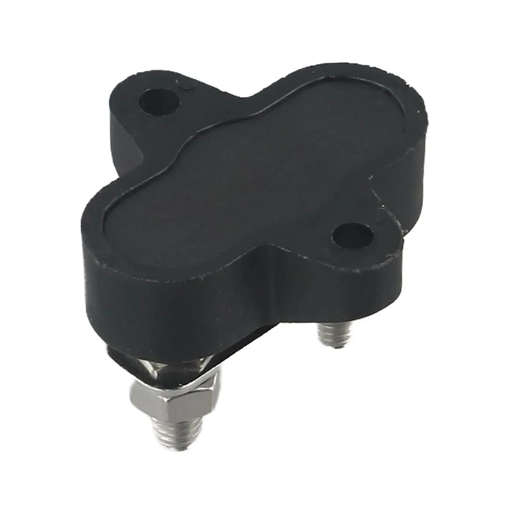 Reliable M6 Dual Connection Bolt Terminal Blocks for 12 48V DC Battery Wiring on For Cars Boats and Industrial Machinery