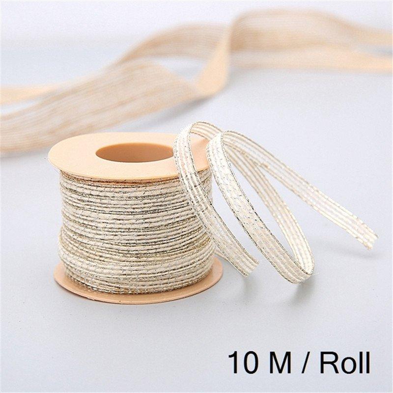 Decoration Knit Ribbon Lace Fish Silk Linen Multicolor Hemp Rope 10M Bowknot