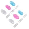 6PCS Infant Finger Toothbrush Safe and Gentle Silicone Baby Toothbrush Set for Early Oral Hygiene