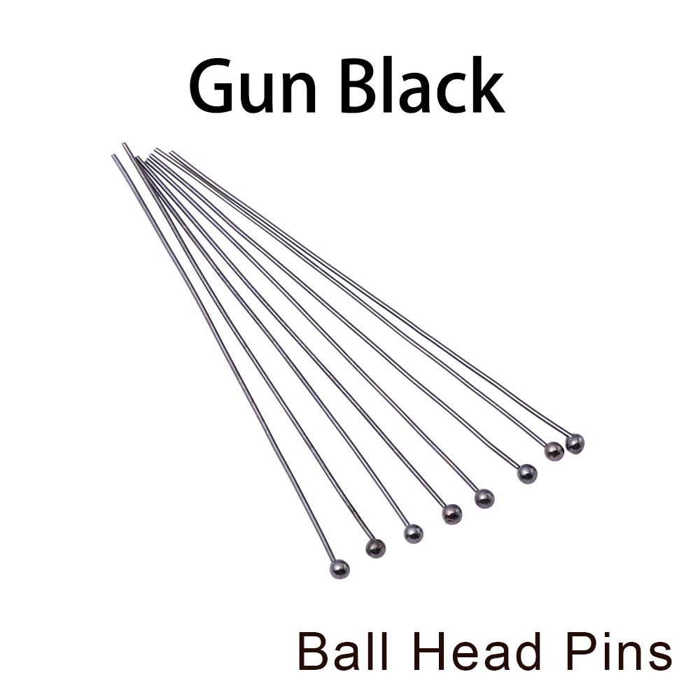 200Pcs/lot 10-50mm Flat Head Ball Head Eye Head Pins Connectors For Necklace Pendant DIY Jewelry Making Accessories Supplies