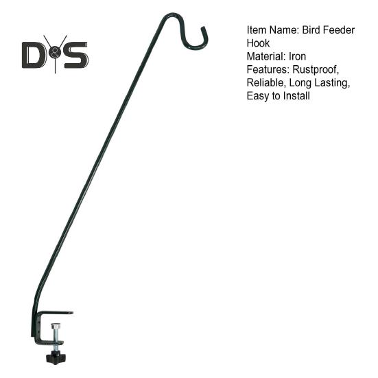 1/2/4 шт. прочные крючки для подвешивания кормушек для птиц на палубе, устойчивые к коррозии, кашпо, подвески для колокольчиков, крючки для хранения