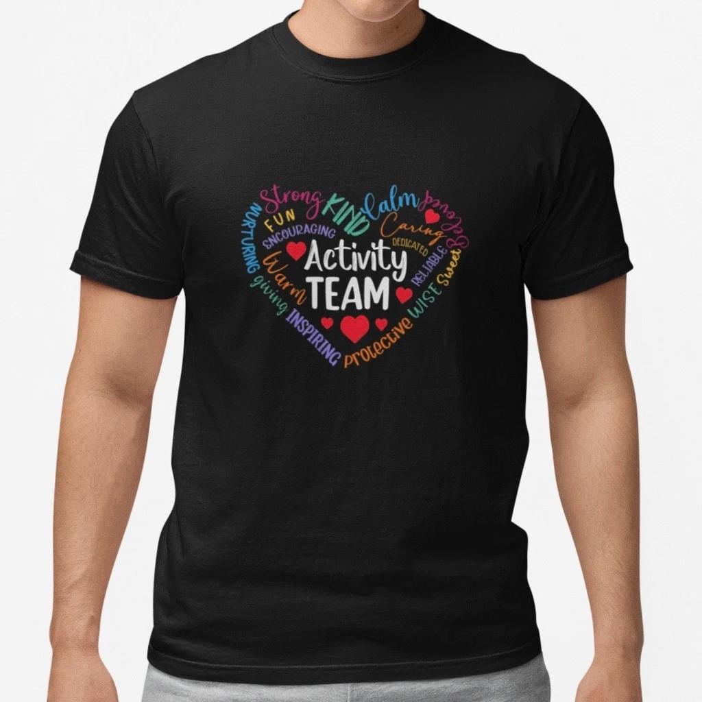 Activity Team Shirt Teacher Volunteer School Staff Heart Appreciation Tee Gift