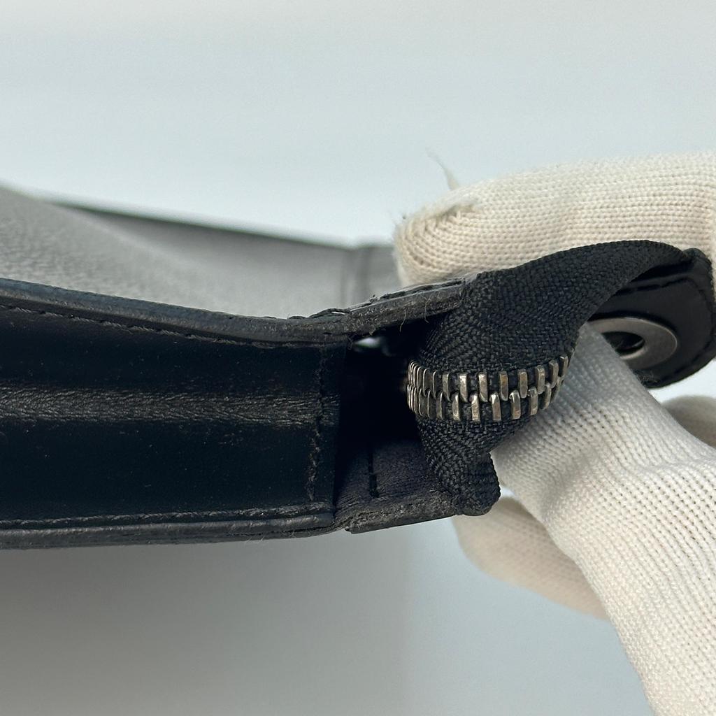 [Б/У] Louis Vuitton Pochette Voyage MM 'Черный холст Monogram Eclipse' - Отличное состояние #M51EBD