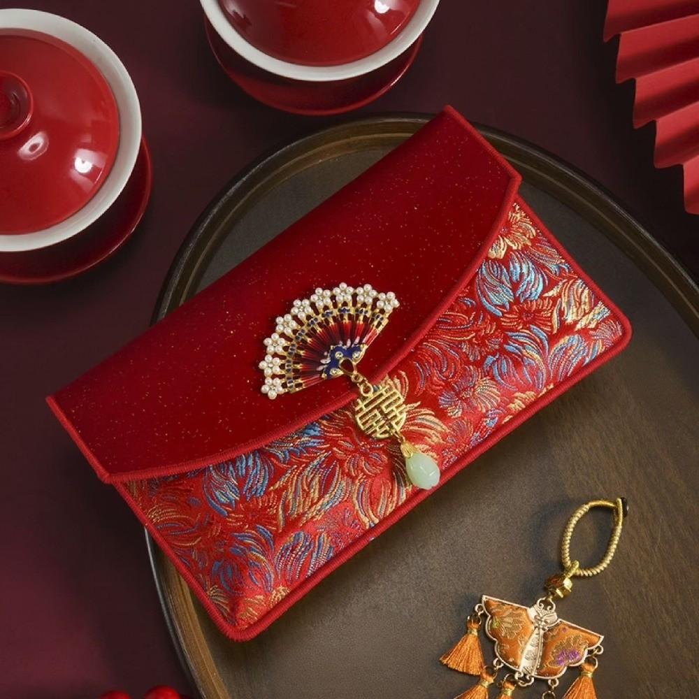 Chinese Style New Year Red Envelope Traditional Red Packet Lucky Money Bag  Party Gifts