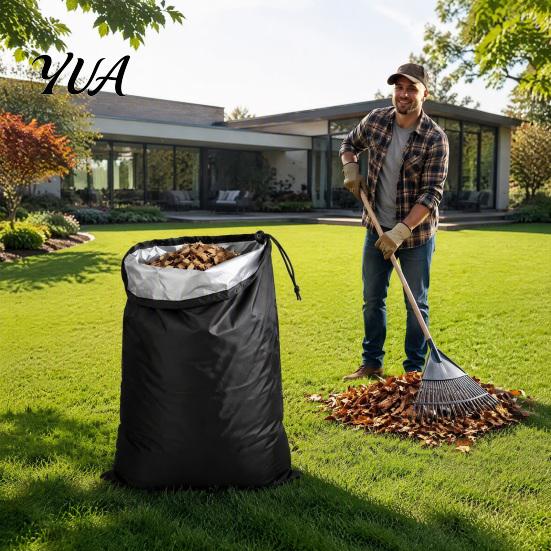 Large Capacity Leaf Collector 1/2Pcs Wood Chipper Shredder Collection Bags, Oxford Cloth Drawstring Bag, Bag Heavy Duty Storage for Chips, Leaves