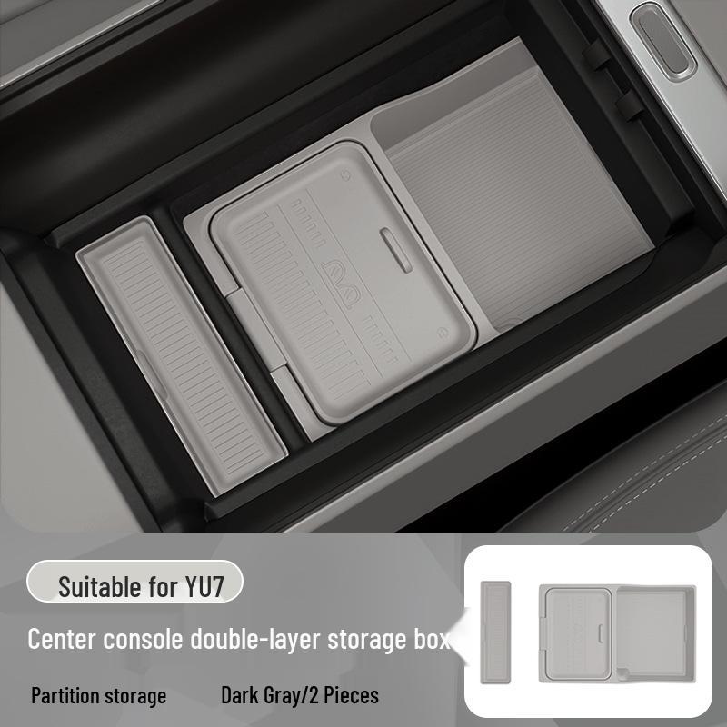Силиконовая подкладка и органайзер для подлокотника Xiaomi YU7 для интерьера автомобиля
