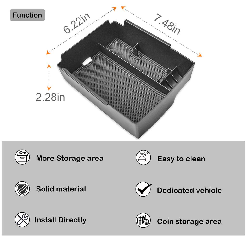 Sixthsmoy Для Kia K4 2025 Органайзер для хранения в центральной консоли Подлокотник Полка для хранения Аксессуары для интерьера Бокс для автомобиля в центральной консоли