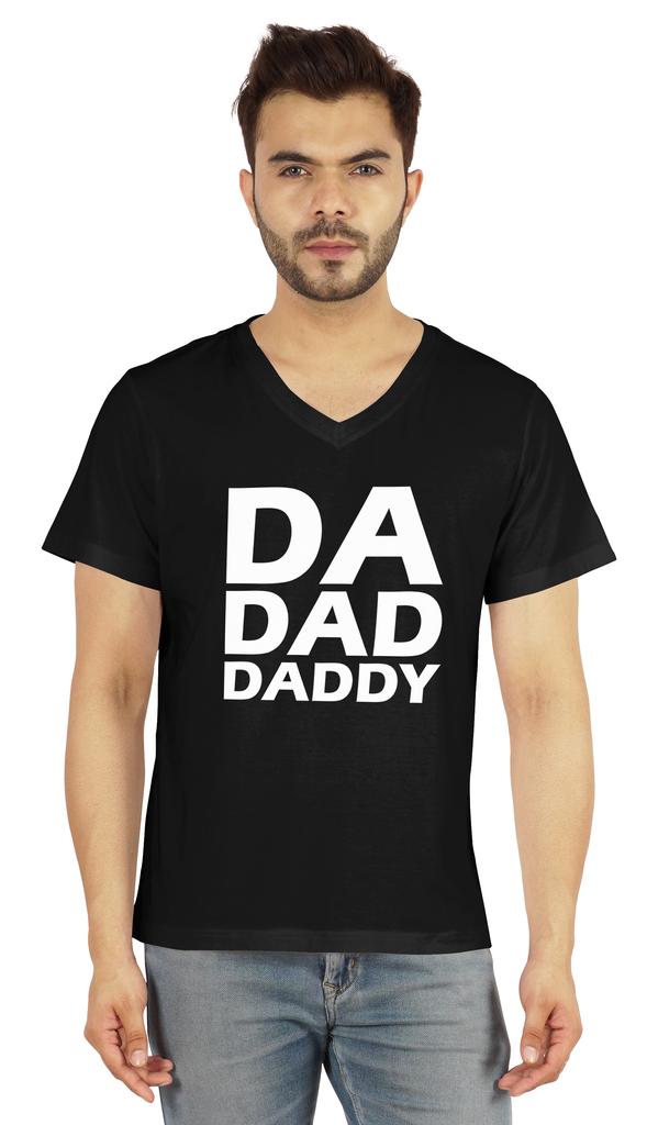 Inkmeso Mens Tshirt   Da Dad Daddy   Graphic Tshirt For Dad Gift Tee Shirt For First Time