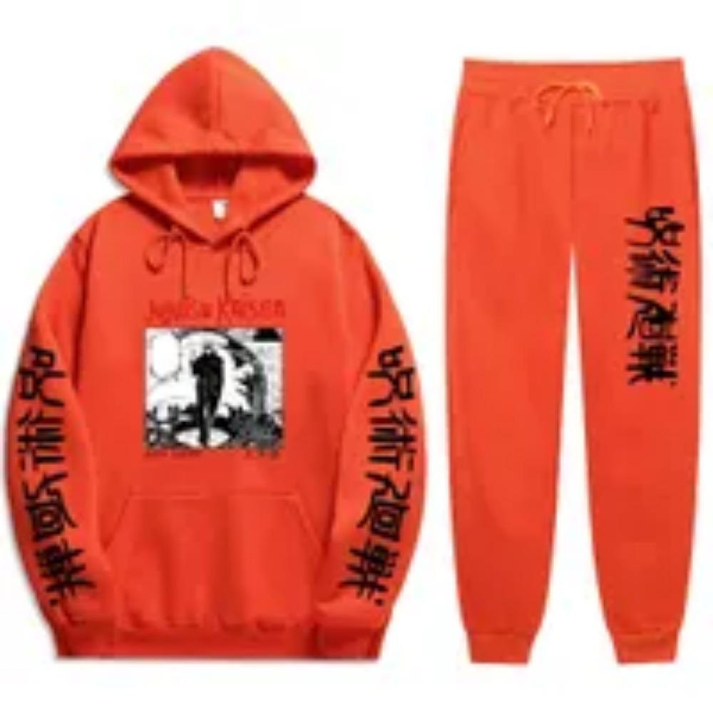 2021 Jujutsu Kaisen Anime Hoodie and Pants Sets Men Women Winter Fashion 2 Piece Set Tracksuit and Sweatpants Jujutsu Kaisen Sui X0909