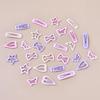 10/20/30Pcs Mixed Styles Hairpin Rectangular/Oval Side Bangs Clip Kids Accessories  For Baby Girls