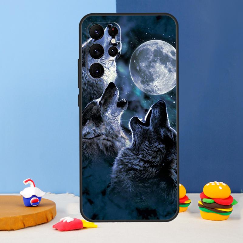 Чехол для телефона Animal Wolf Galaxy для Samsung Galaxy S24 S25 Ultra S9 S10 S20 S22 S21 S23 Plus S24 FE Cover Coque