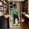 Кот на ромашке Подоконник Мягкий ТПУ Чехол для Телефона для iPhone 17 16 15 14 13 12 11 Pro Max Plus Ударопрочный Противоскользящий Чехол
