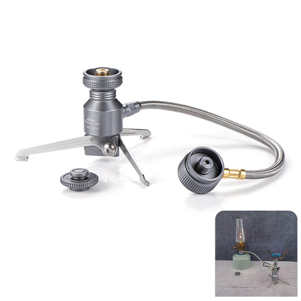 Tripod Butane Canister Adapter Collapsible Gas Stove Connector Gas Lamp Tank Stand Connector Long