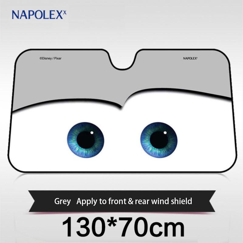 Cartoon Aluminium Foil Car Windshield Sun Shade Big Eyes Cars Front Window Visor