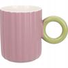 Kubek porcelanowy pastelowy z uchem 370ml 1szt