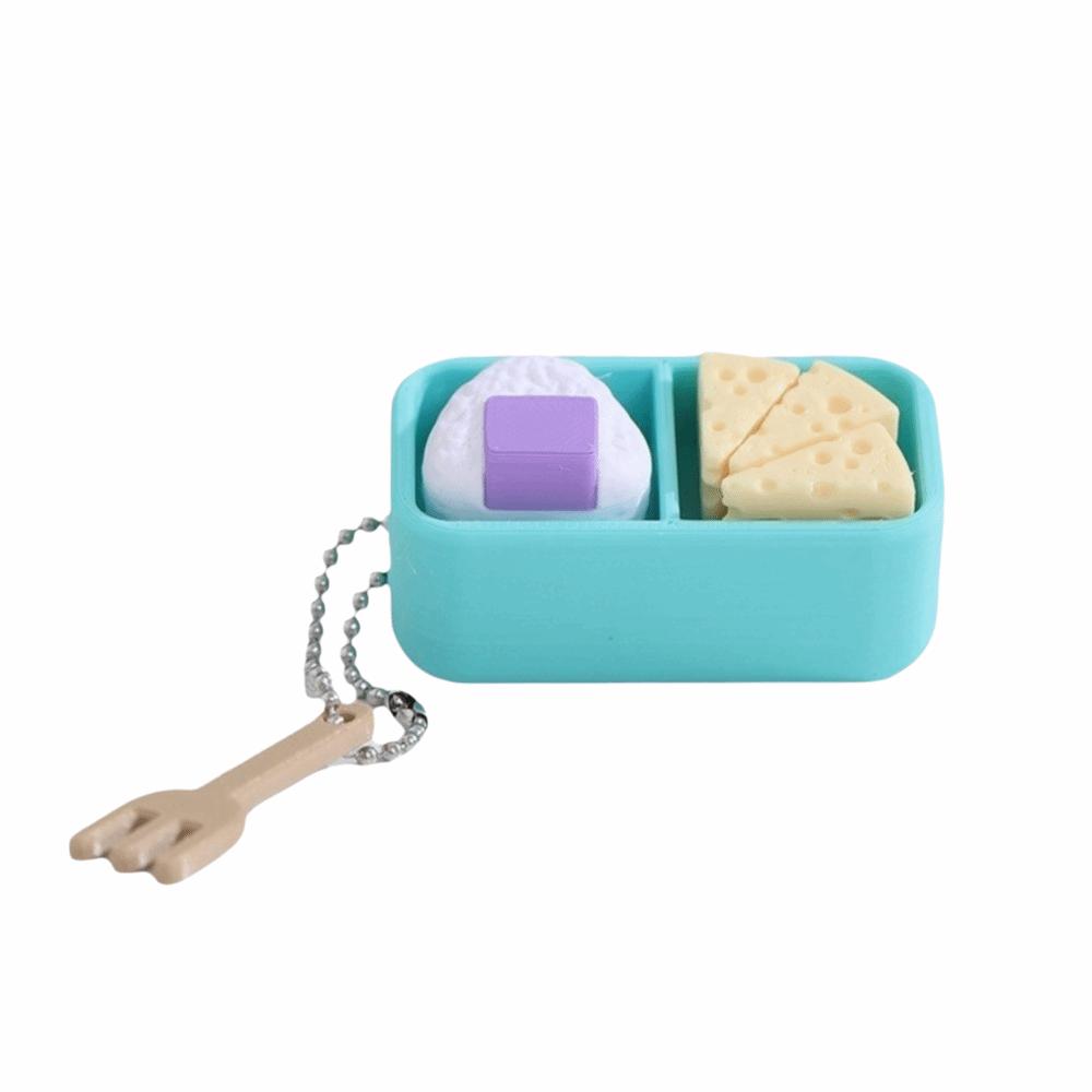 Imitation Sushi Fidget Keychain Novelty Simulation Food Keychain Lunch Box Decoration