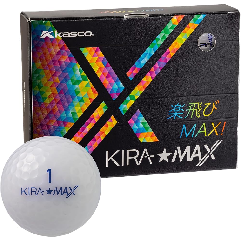 Kasco KIRA MAX White Golf Balls 12 Pack