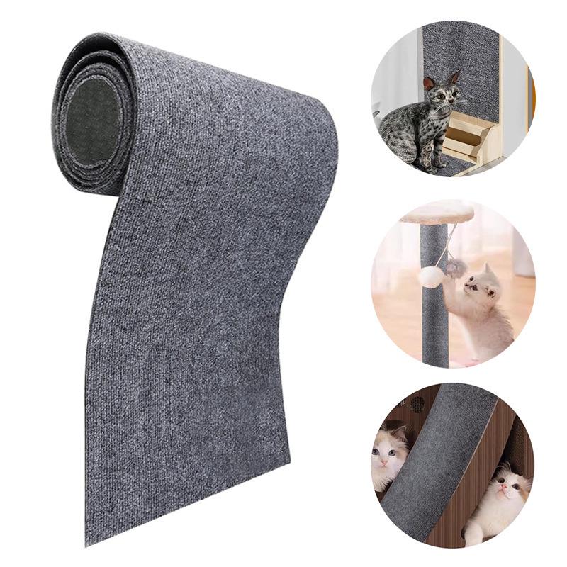 Self-Adhesive Trimmable Carpet Pads for Cat Trees, Walls, Furniture, Steps, and Scratching Posts