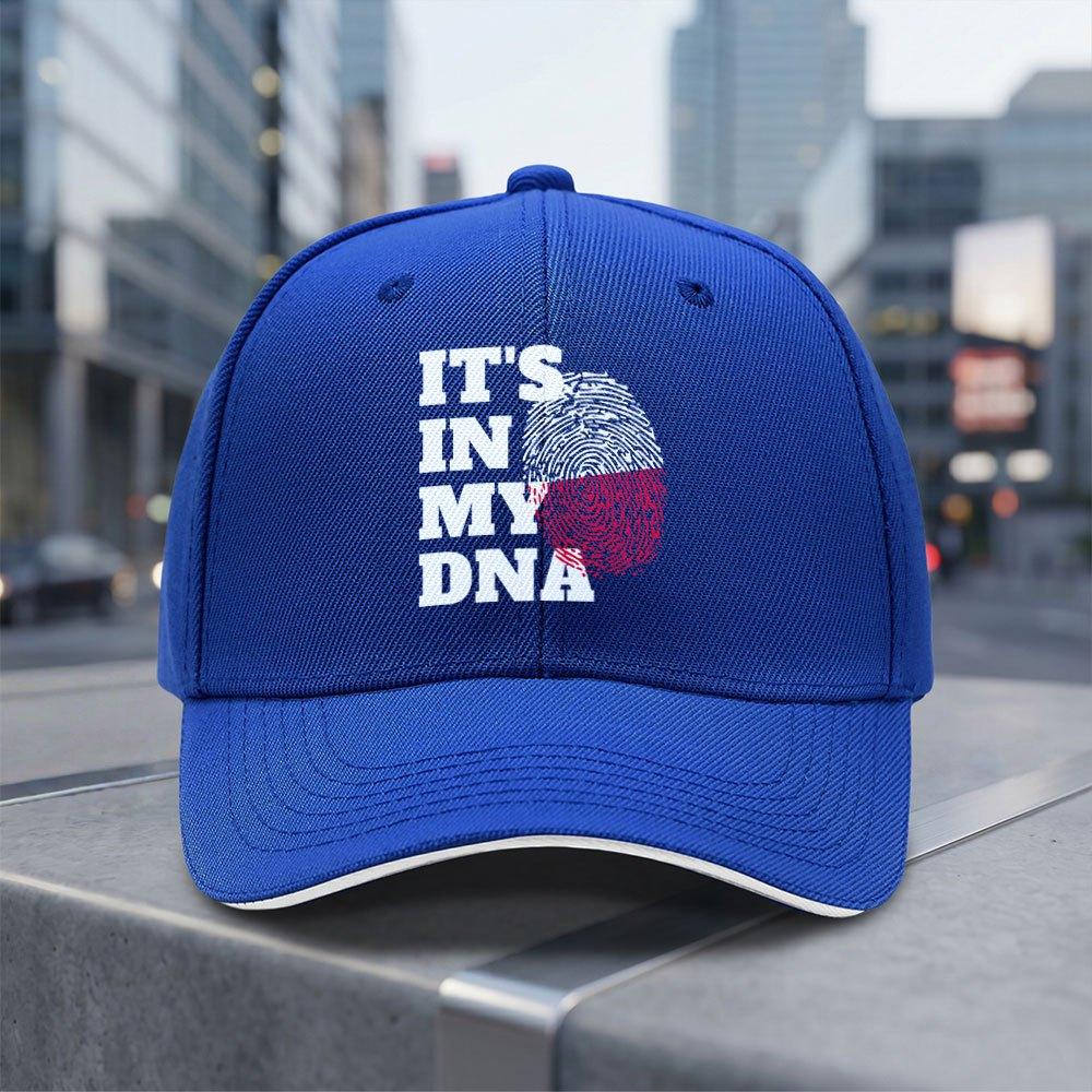 Polish Its in My DNA Poland Flag Adjustable Baseball Cap Lightweight Breathable