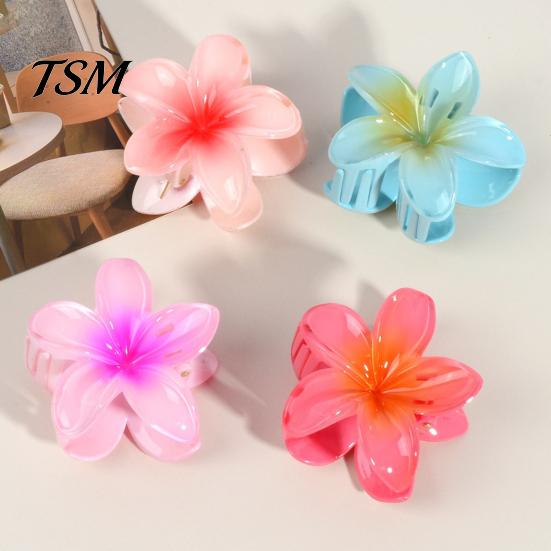 Sweet Hair Accessory Flower Shape Claw Candy Color Clip Shower High-end Back Head Decorative Fixing Sophisticated
