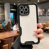 Роскошный простой акриловый чехол для телефона с цветовым блоком для iPhone 16 15 14 Plus 13 12 Pro Max 11 Твердая противоударная защита Задняя крышка